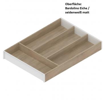 AMBIA-LINE Besteckeinsatz, für LEGRABOX/MERIVOBOX, Holzdesign, 4 Besteckfächer, NL=450 mm, Breite=300 mm